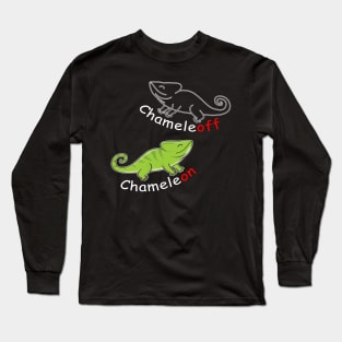 Chameleoff Chameleon Fun Design Long Sleeve T-Shirt
